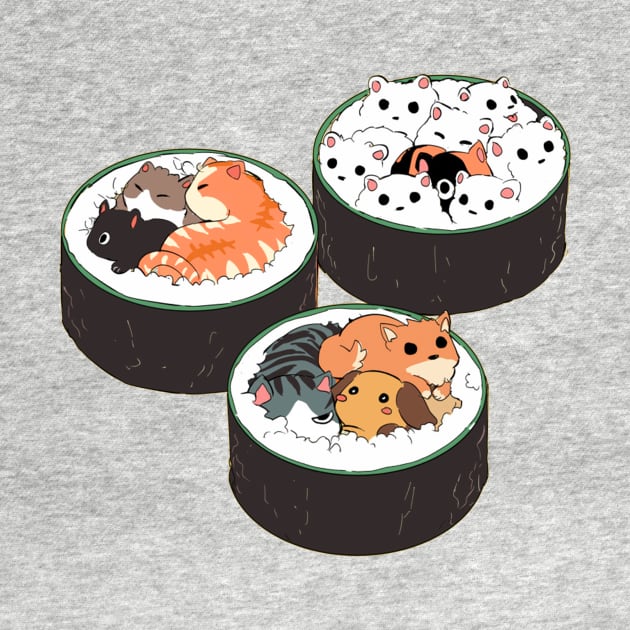 Cute Sushi  Cat by Vintage Dream